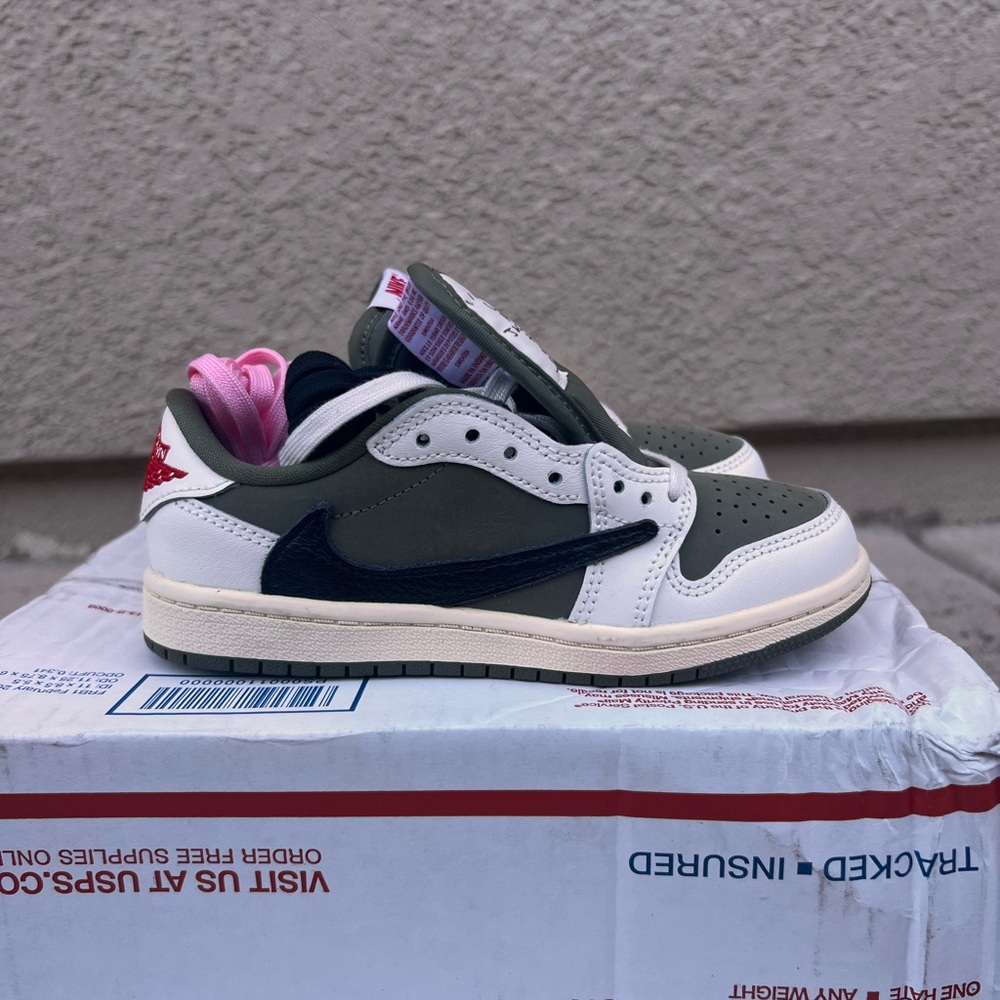 Travis Scott x Air Jordan 1 Retro Low OG SP PS Medium Olive' WITH COA